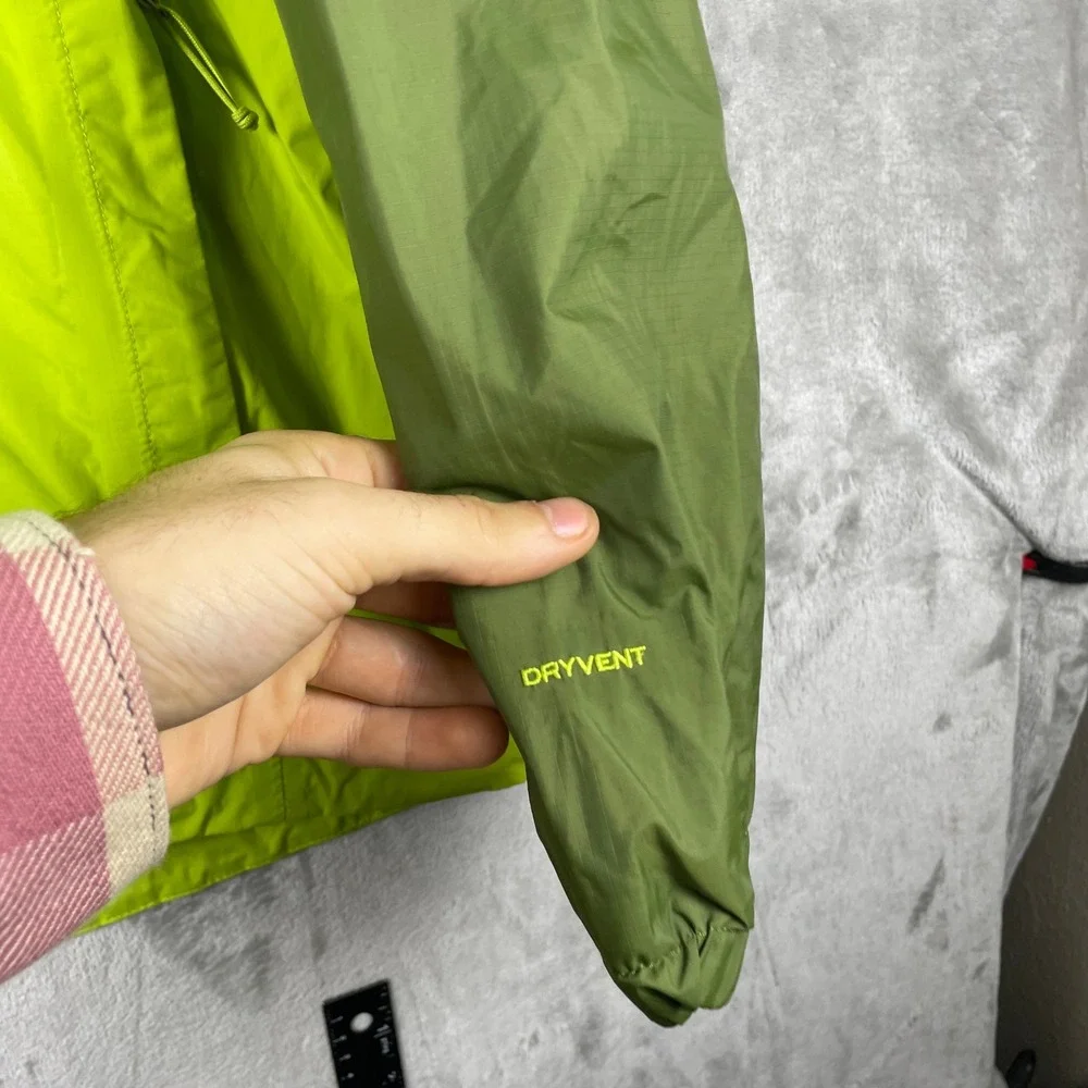 The North Face Rain Jacket Men XXL Green DryVent Hooded NF0A2SXN